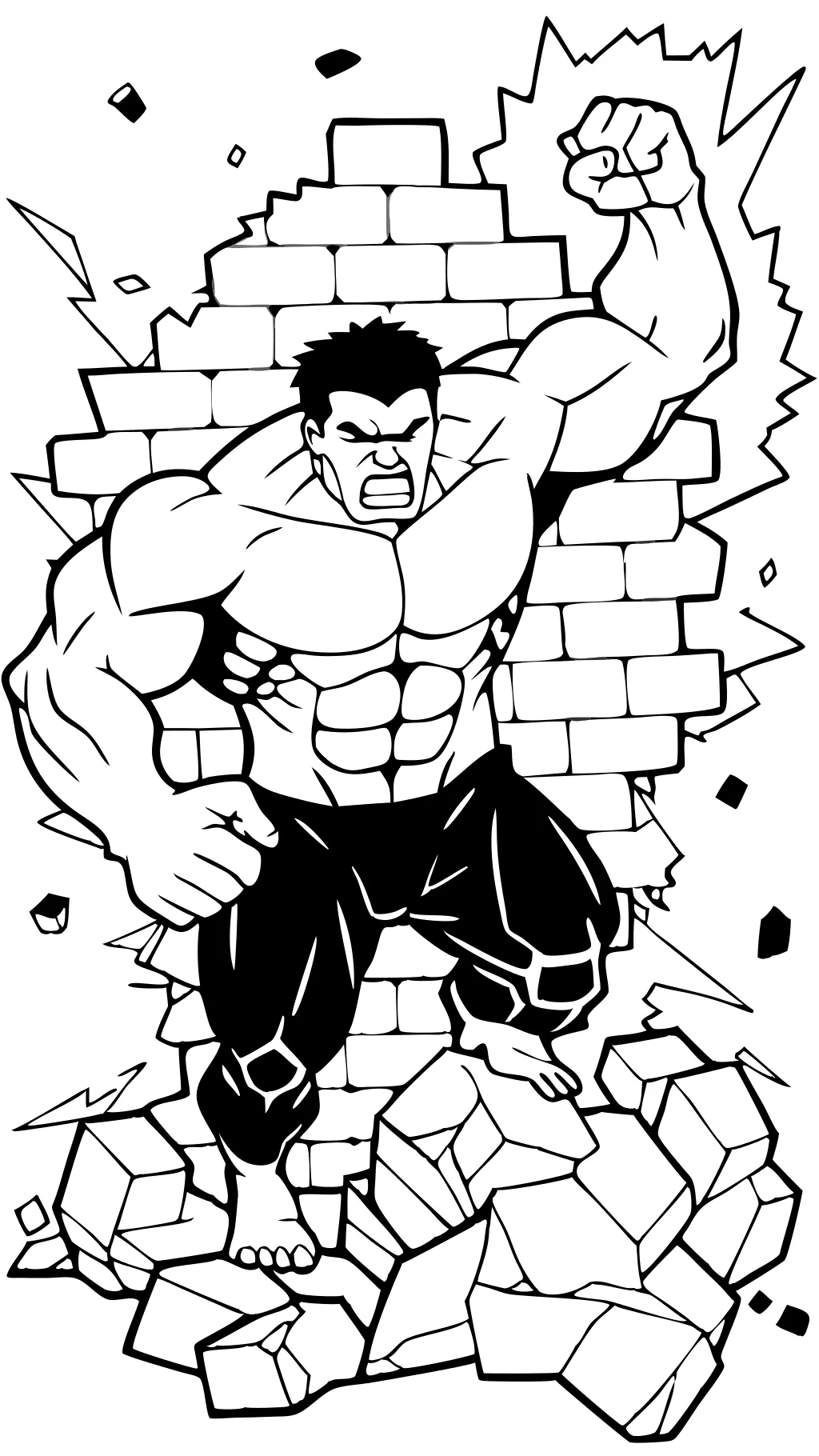 hulk smash coloring pages